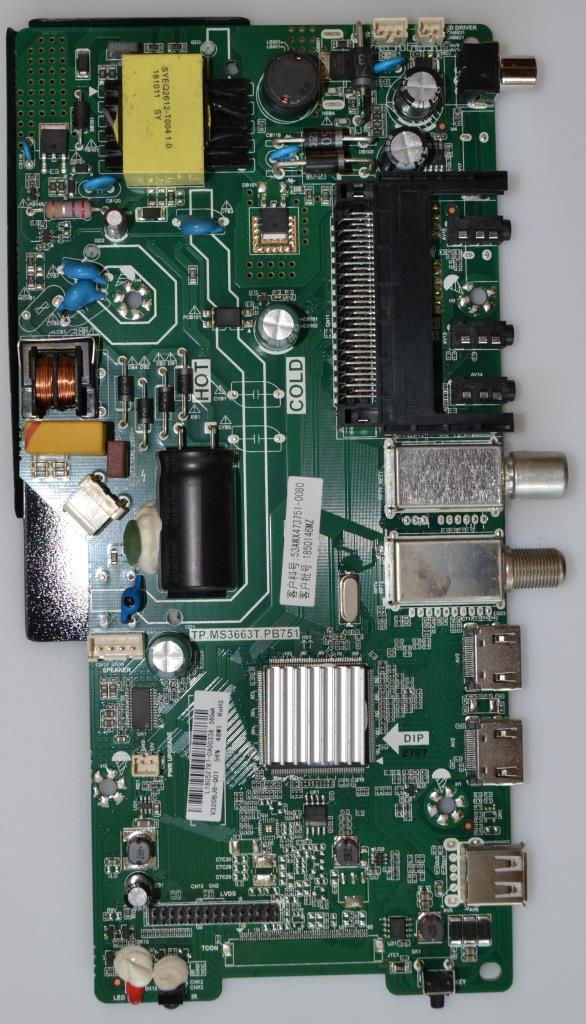 MB/TP.MS3663T.PB751/32INC/UT/1 MAIN BOARD TP.MS3663T.PB751 for UTOK U32HD9