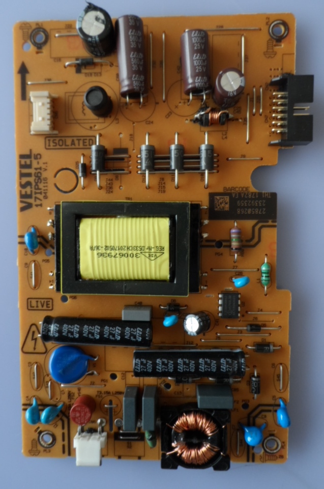 17IPS61-5/24INC/VES/OK POWER BOARD ,17IPS61-5,041116, V.1,27850268,23392359,