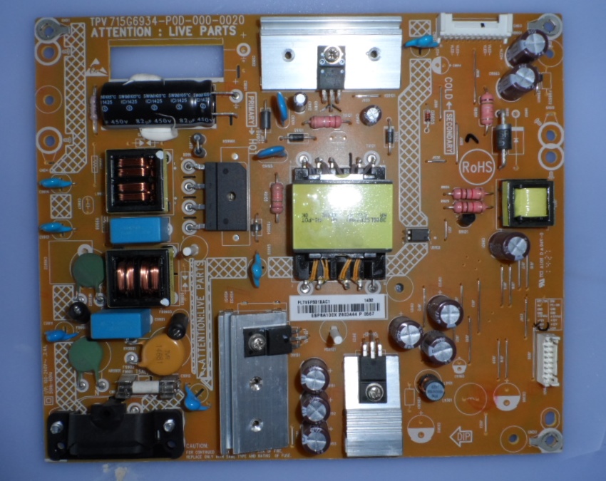 PB/40INC/PH/40PFK4009 POWER BOARD, 715G6934-P0D-000-0020, for, PHILIPS 40PFHK4009/12