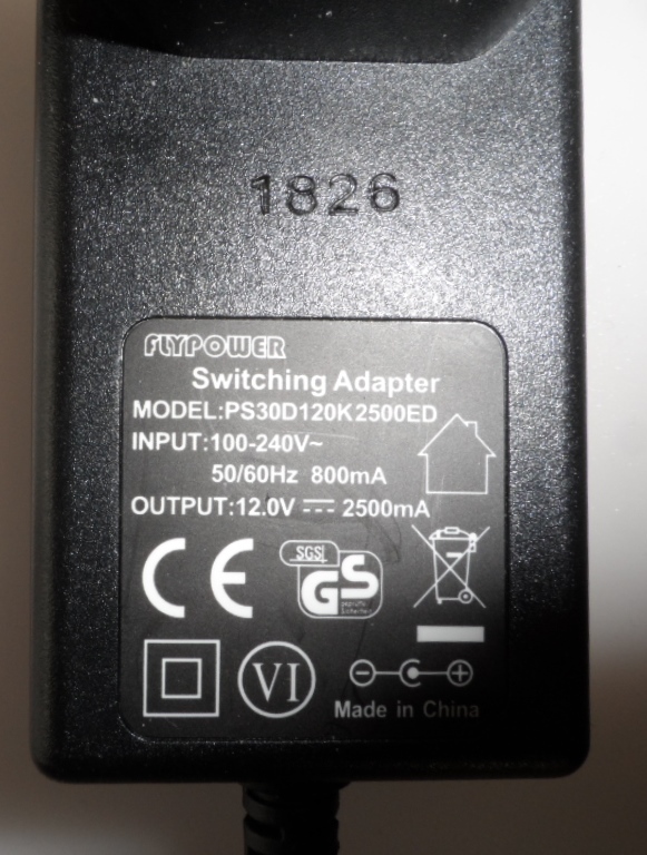 ADAP/12V/2.5A ADAPTER ,PS300D120K2500ED,12V ,2500mA,