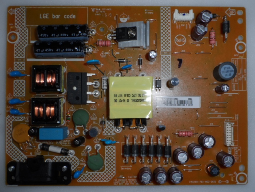 PB/LG/32LH500D/1 POWER BOARD ,715G7801-P02-W03-0H2S, for ,LG ,32LH500D,