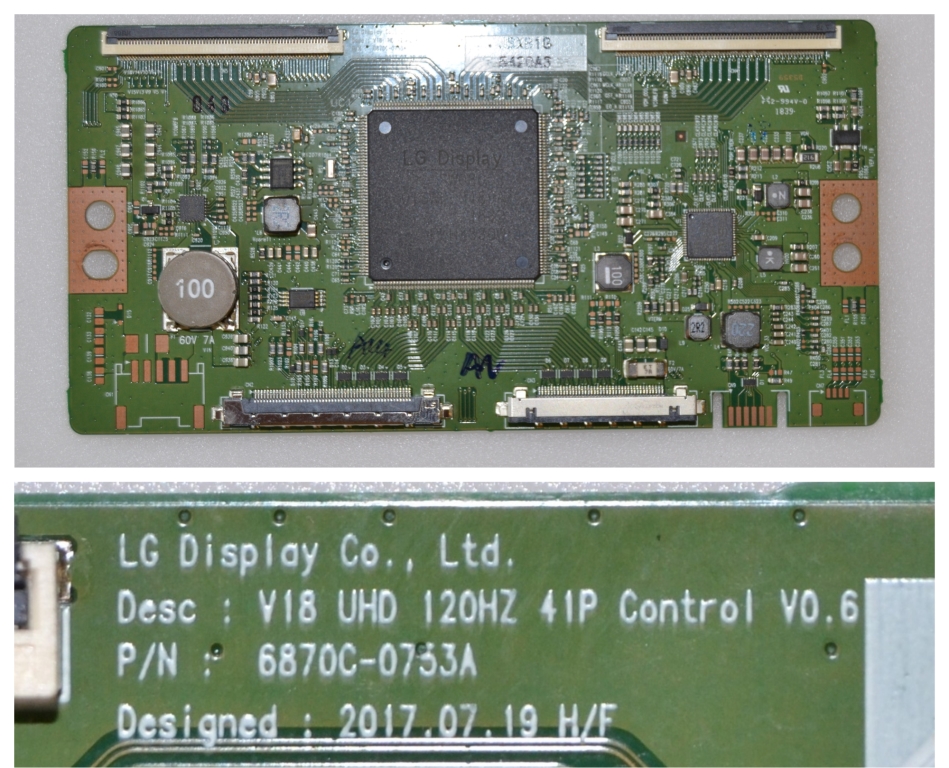 TCON/6870C0733/53A/PAN TCon BOARD, 6870C-0733A,6870C-0735A, Panasonic TX-49FXW784