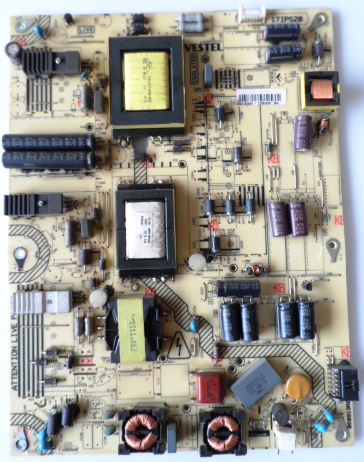 17IPS20/55INC/FINLUX POWER BOARD, 17IPS20, for 55inc DISPLAY, 23182849,27360393,060913R6,