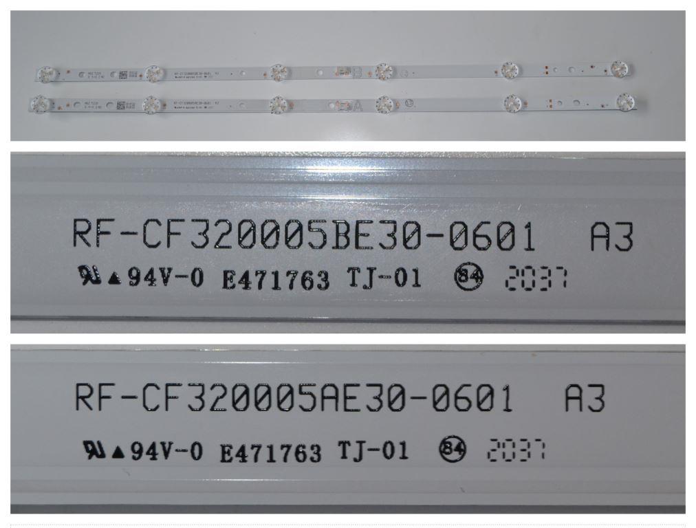 LB/32INC/VES/5 LED BACKLAIHT ,RF-CF320005AE30-0601,RF-CF320005BE30-0601,2x6 diod 550mm,