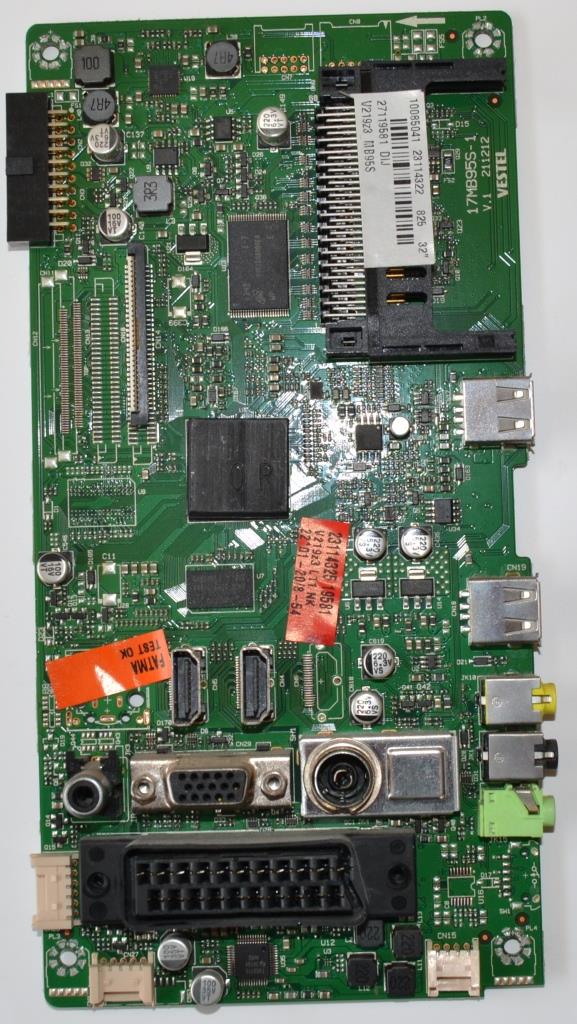 17MB95S-1/32INC/TOSH/HDR MAIN BOARD, 17MB95S-1, V.1,211212  , 10085041,23114322,27119581,