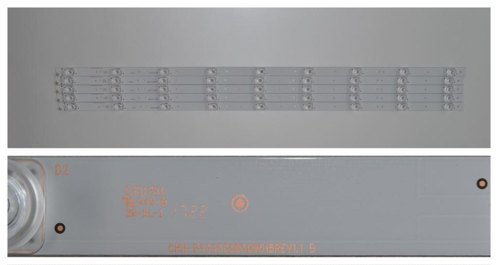 LB/43INC/SHARP LED BACKLAIHT  ,CRH-P4335350509515REV1.1, 5x9 diod 838mm 