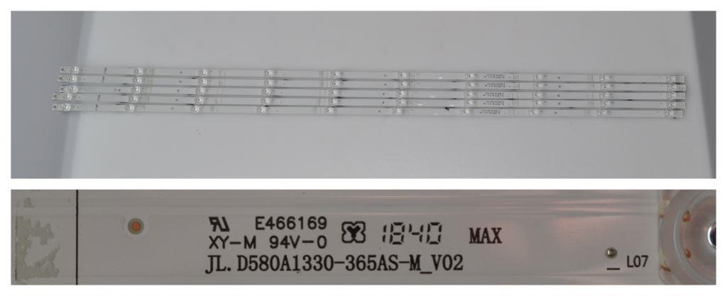 LB/58INC/HISENSE/1 LED BACKLAIHT,JL.D580A1330-356AS-M_V02,5x10 diod 1098 mm