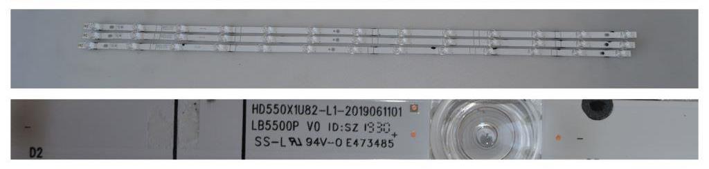 LB/55INC/HIS/1 LED BACKLAIHT,LB5500P V0,HD550X1U82-L1-2019061101, 3x13 diod 1055 mm