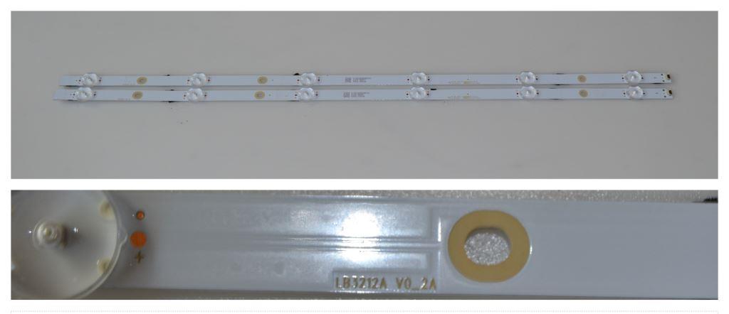 LB/32INC/SAM/32T4002 LED BACKLAIHT  ,LB3212A V0_2A,2x6 diod 613mm