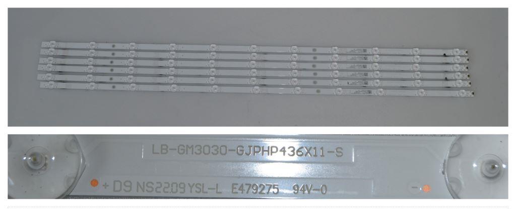 LB/43INC/PH/43PUS8507 LED BACKLAIHT  ,LB-GM3030-GJPHP436X11-S,6x11 diod 855 mm
