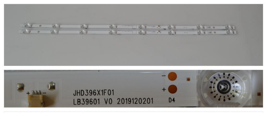 LB/40INC/HISENSE LED BACKLAIHT,JHD396XF101,LB39601 V0 ,2019120201,2x8 diod 720 mm