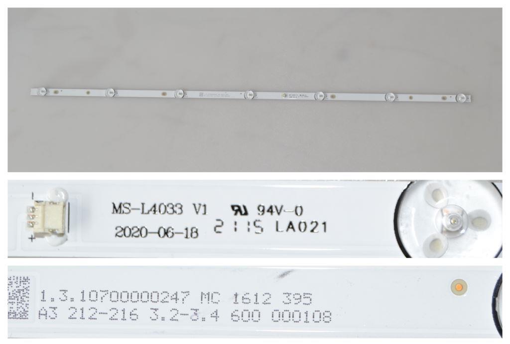 LB/39INC/MS-L4033 LED BACKLAIHT  ,MS-L4033 V1,7 diod,3V,736mm,