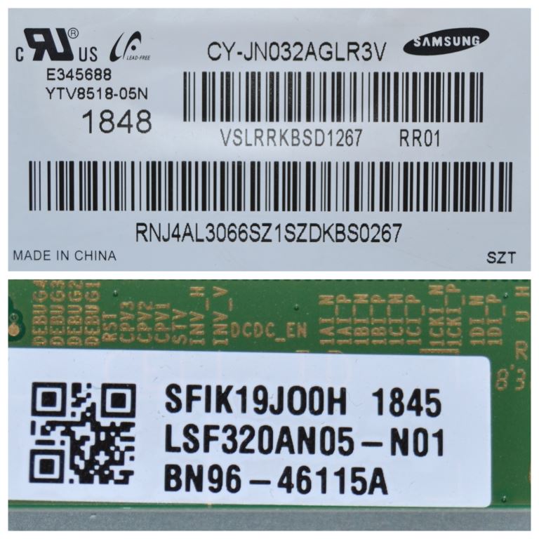 PAN/32INC/SAM/4 LCD РїР°РЅРµР» , CY-JN032AGLR3V,LSF320AN05-N01,