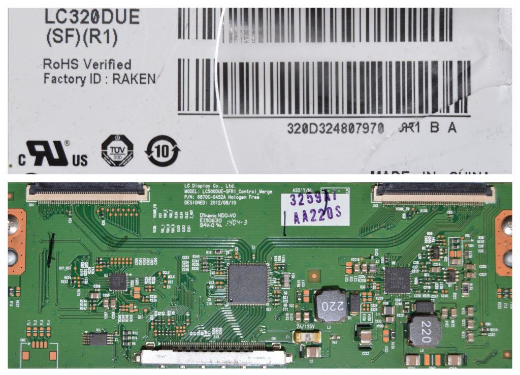 PAN/32INC/LG/FHD/2 LCD панел ,LC320DUE (SF) (R1),6870C-0452A,