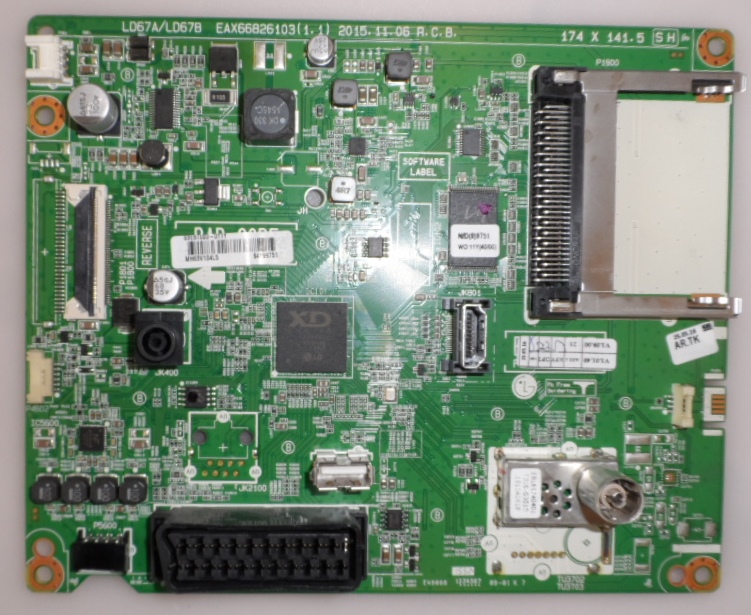 MB/LG/49LH5100 MAIN BOARD   ,EBU63655101,EAX66826103(1.1),LD67A/LD67B,  for LG 49LH5100