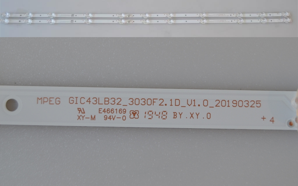 LB/43INC/TCL LED BACKLAIHT  ,GIC43LB32_3030F2.1D_V1.0_20190325, 2x11diod 6V  800mm 