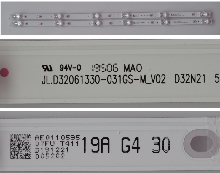 LB/32INC/AR/32N218 LED BACKLAIHT,JL.D32061330-031GS-M_V02 ,D32N21 5.0 , 2X6 DIOD 3V 545mm