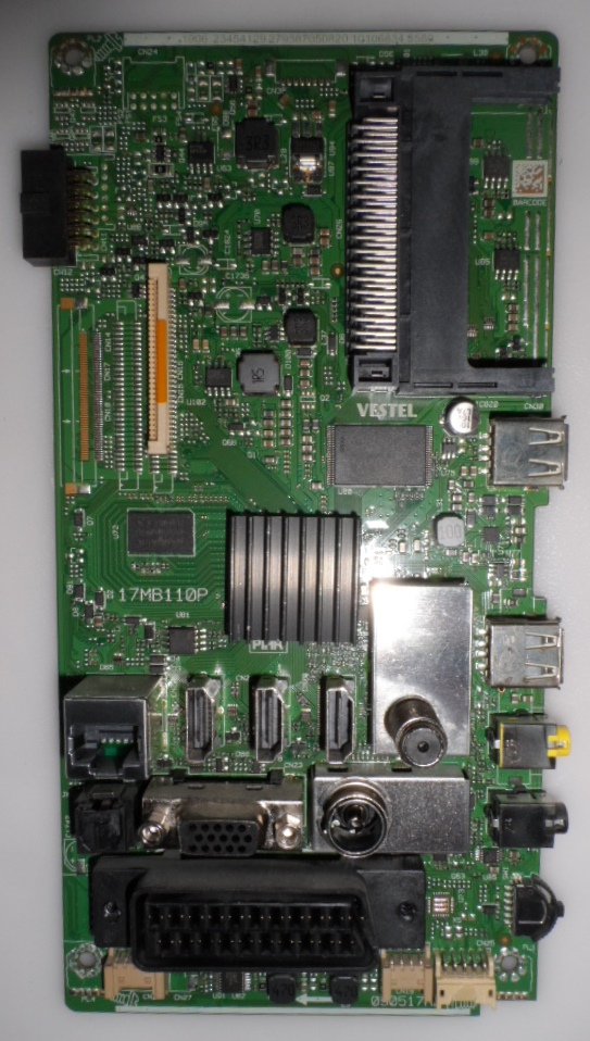 17MB110P/32INC/TOSH/32W3663 MAIN BOARD, 17MB110P, for 32inc DISPLAY , 1906,23454129,279387050820,279651430006,279387050416,10106834,3580,090517R2,
