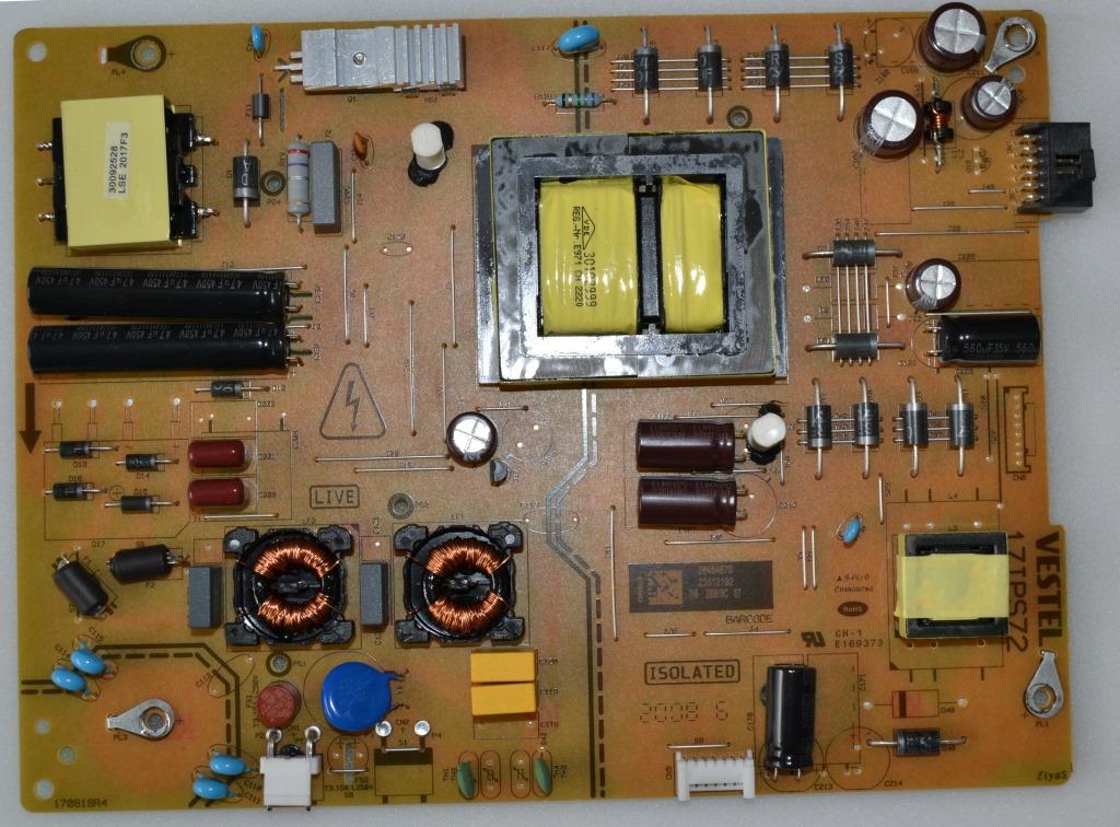 17IPS72/55INC/HOR PPOWER BOARD ,17IPS72, for 55 inc DISPLAY ,28484670,23512192,170818R4,