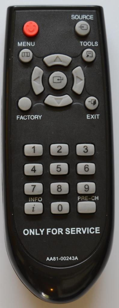 RC/SAM/SERV SERVICE REMOTE CONTROL,ONLY FOR SERVICE ,AA81-00243A,