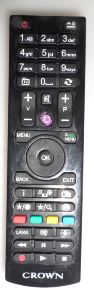 RC/4870/CROWN/VES  REMOTE CONTROL, RC4870, for, CROWN ,LED TV 